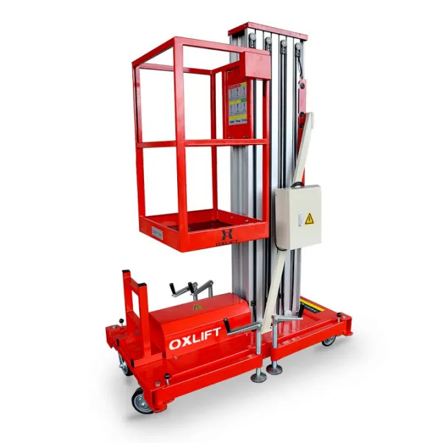 Телескопический одномачтовый подъемник OXLIFT ZX-1-080 8 м 125 кг