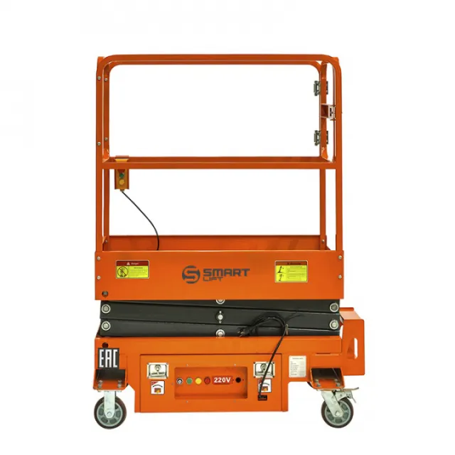 Подъемник ножничный несамоходный SMARTLIFT SJY-0.3-3.9 (AC&DC, 300 кг, 3,9 м) SMARTLIFT (SMART)