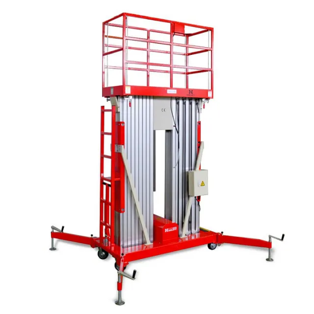 Телескопический двухмачтовый подъемник OXLIFT ZX-2-140 14 м 200 кг