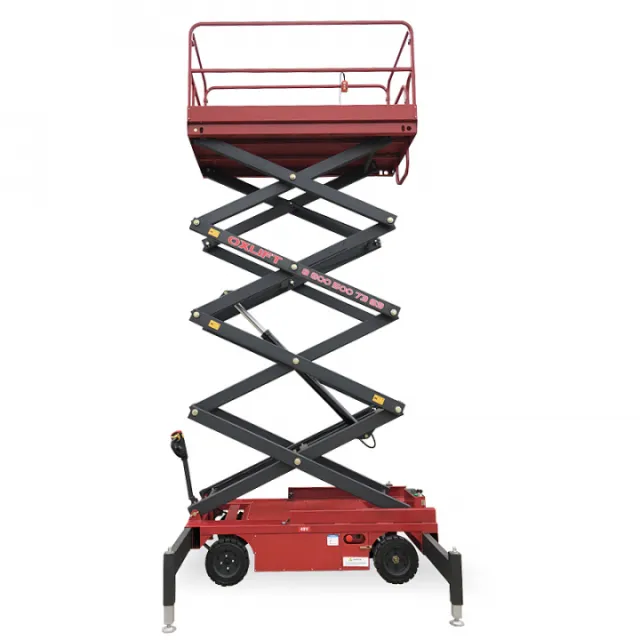 OXLIFT QZ-050-090 самоходный (поводковый) подъемник ножничного типа с питанием от акб 9000 мм 500 кг